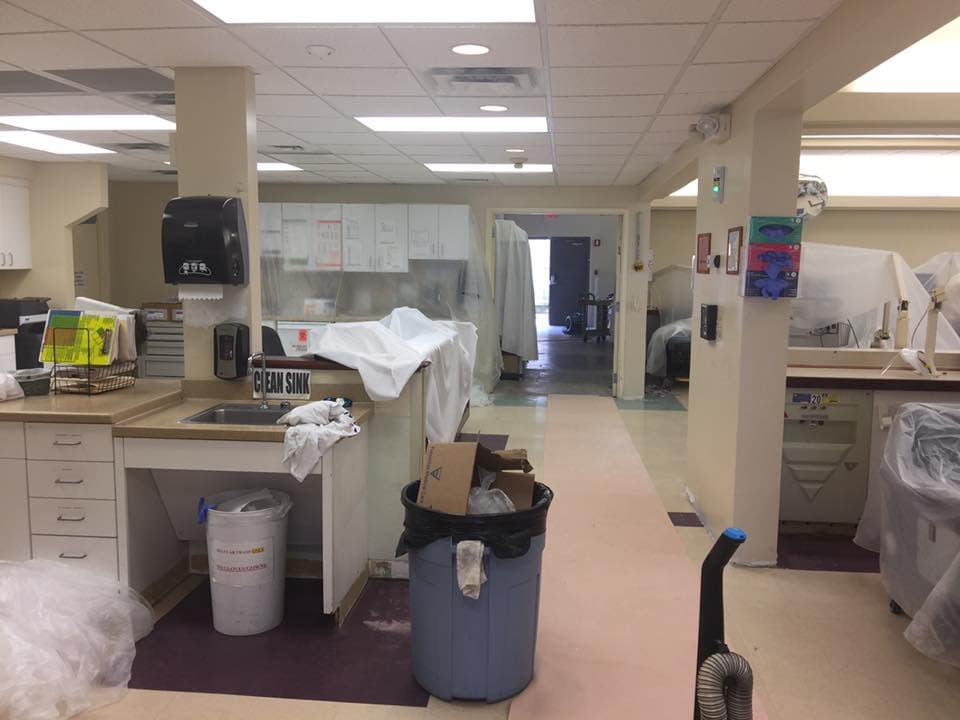 LAZO Construction commercial painting project